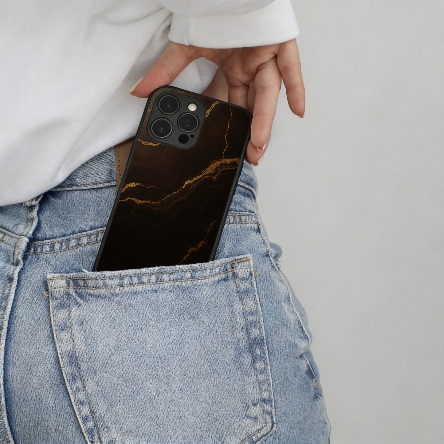 Amber Onyx Marble - iPhone 16 Plus Case