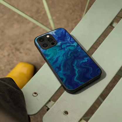 Azure Jade Marble - iPhone 16 Plus Case