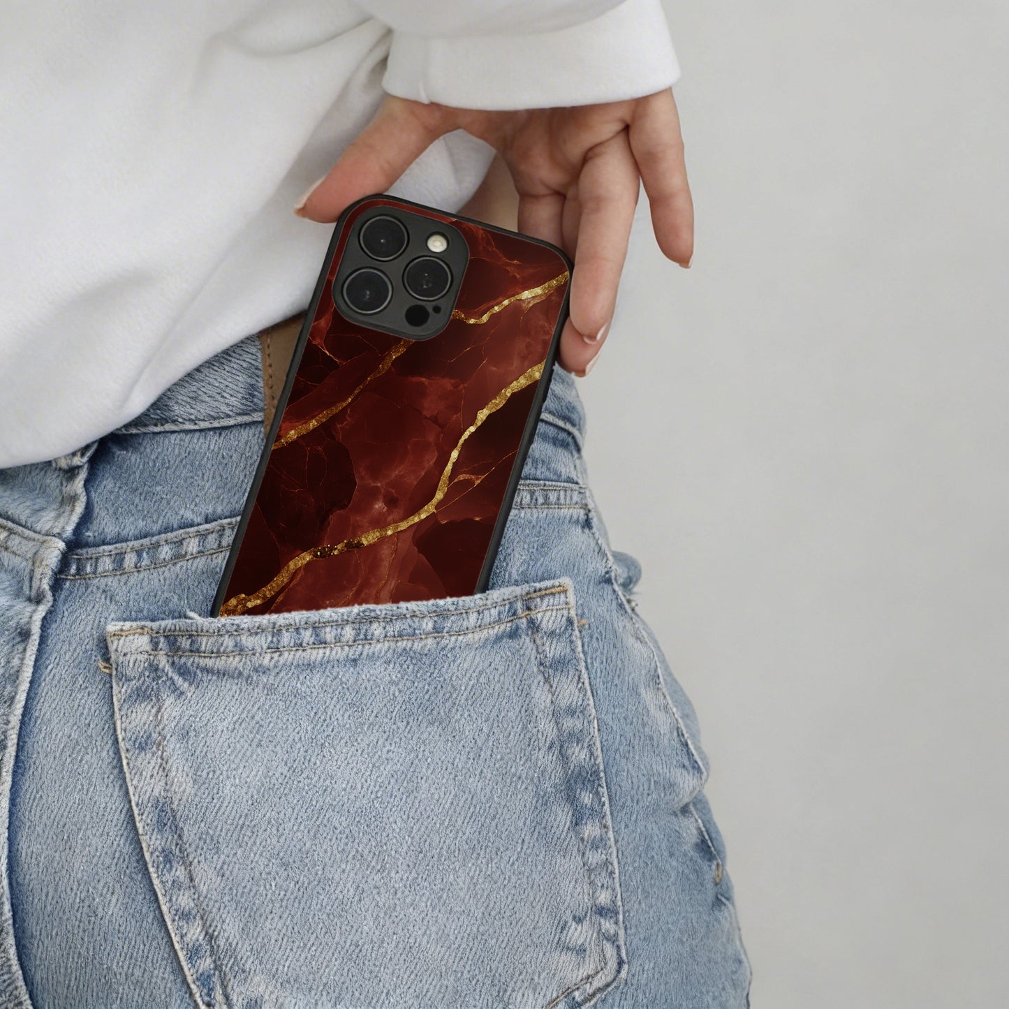 Bloodstone Marble - iPhone 16 Plus Case