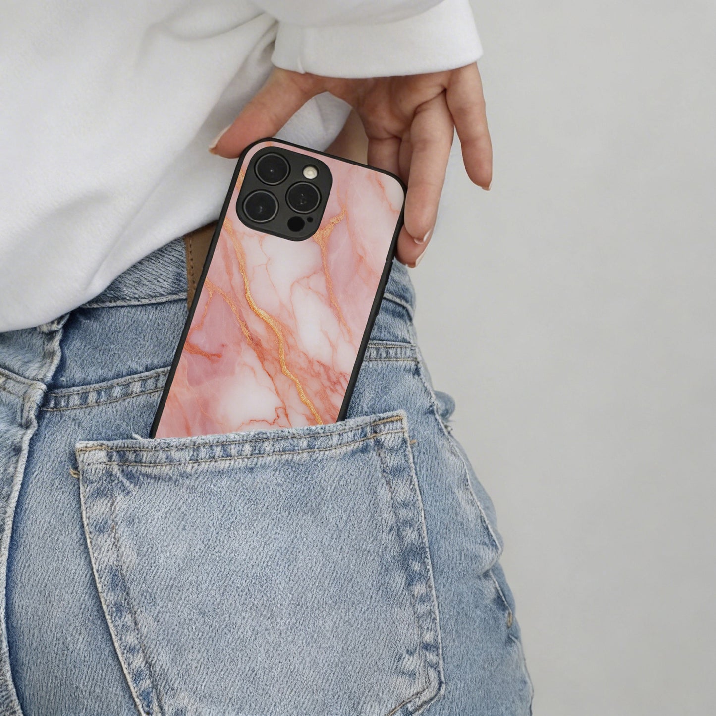Gold Sakura Marble - iPhone Air Case