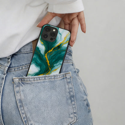 Imperial Jade Marble - iPhone 16 Plus Case