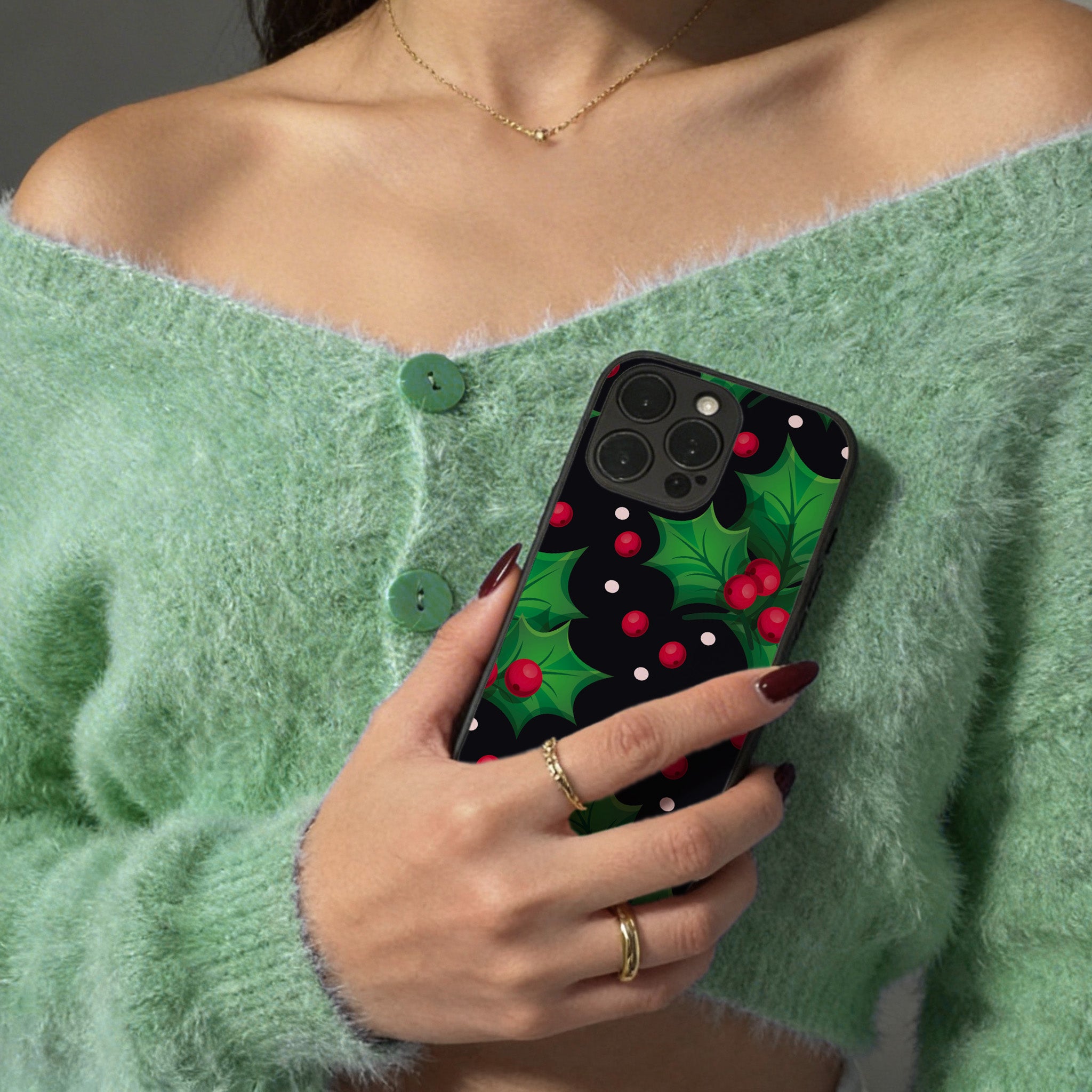 Midnight Holly - Samsung Galaxy S25 Ultra Case