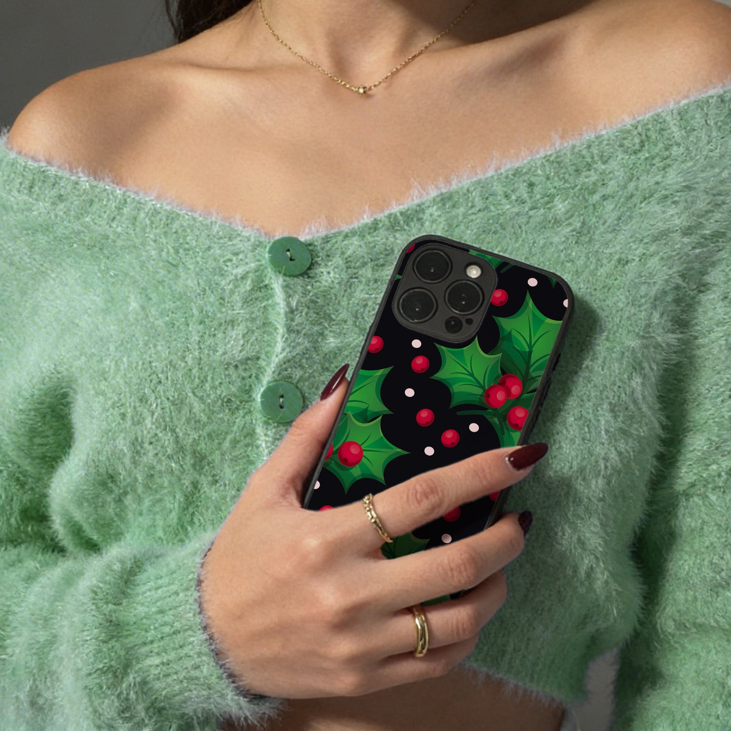 Midnight Holly - iPhone Air Case
