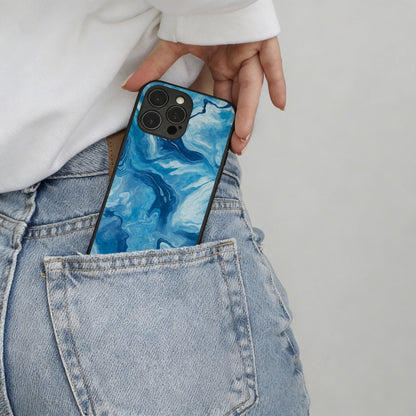 Ocean Mist Marble - iPhone 16 Plus Case