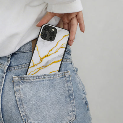 White Eclipse Marble - iPhone 16 Plus Case