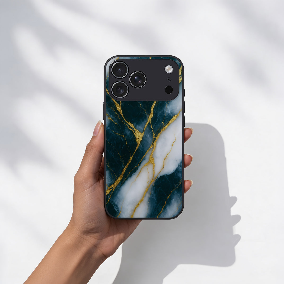 Gold Ocean Marble - iPhone 16 Plus Case