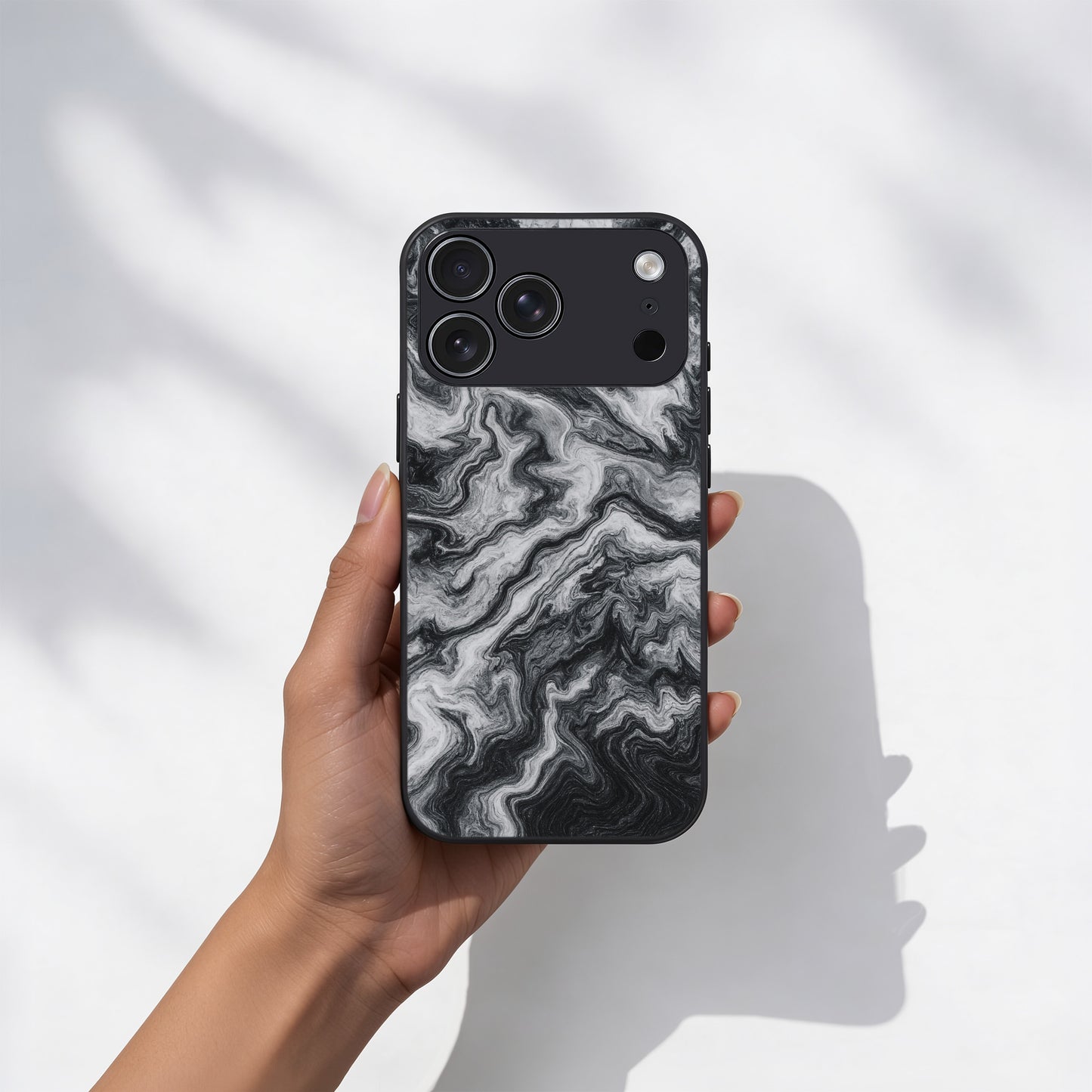 Obsidian Marble - iPhone 16 Plus Case